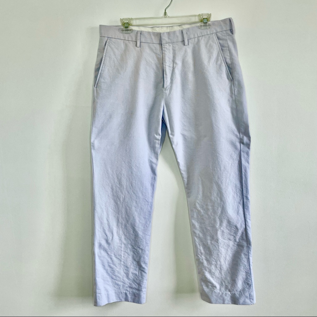 Jcrew Oxford Cloth Chinos - Light Blue